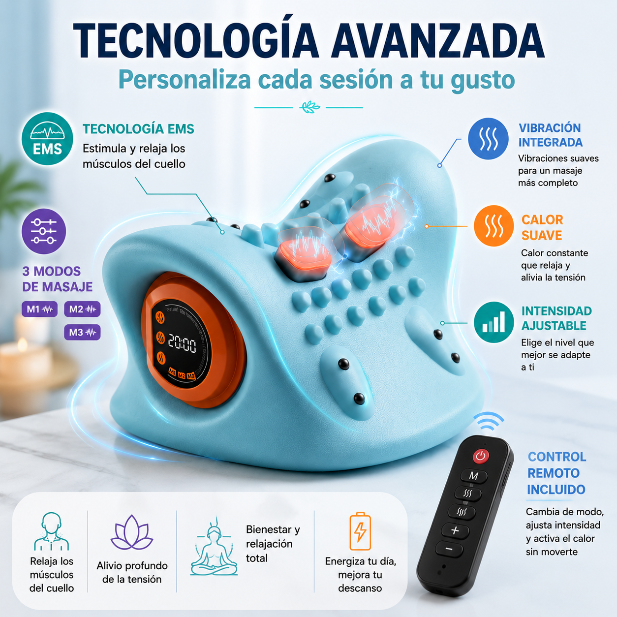 Masajeador Cervical EMS